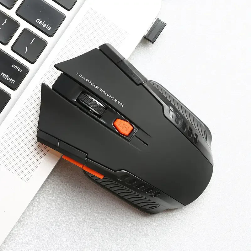 Congdi Wireless Mouse 2.4GHz Wireless Optical Mouse with USB Receiver 6 Button Portable Wireless Mouse for Laptops Computer Mice